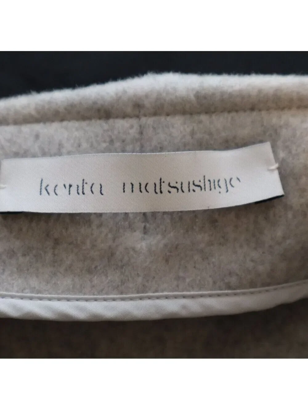 Kenta Matsushige Women's Minimalist Wool Gray Skirt A-Line Size EU38 US 6 Japan